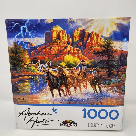 Cra-Z-Art Other - Abraham Hunter Mountain Horses Jigsaw Puzzle 1000 Pieces New Sealed